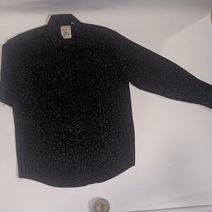 Urban tribe dress shirt cotton with funky pattern